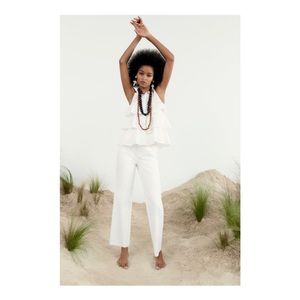 ZARA High Rise Straight Jeans